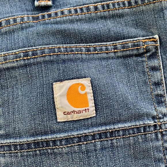 Carhartt Mens Relaxed Fit Blue Jeans Straight Med Wash Size 36 x 30 - Picture 5 of 16